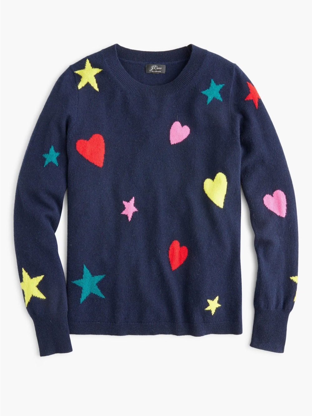 Hearts & Stars Everyday Cashmere Crewneck Sweater